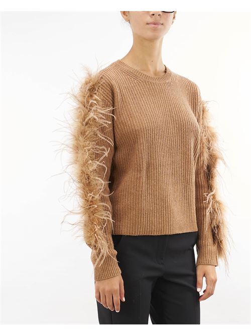 Wool blend sweater with feathers Twinset TWIN SET |  | TT333011063